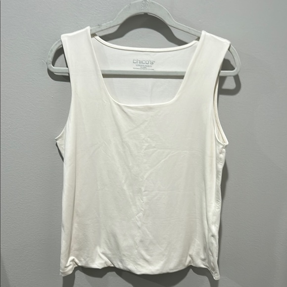 Chico's Off White Sleeveless Top - Picture 1 of 4